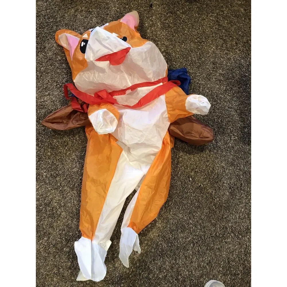 Inflatable Costumes Dog Costume Halloween Blow Up Ride on Corgi Costume Animal